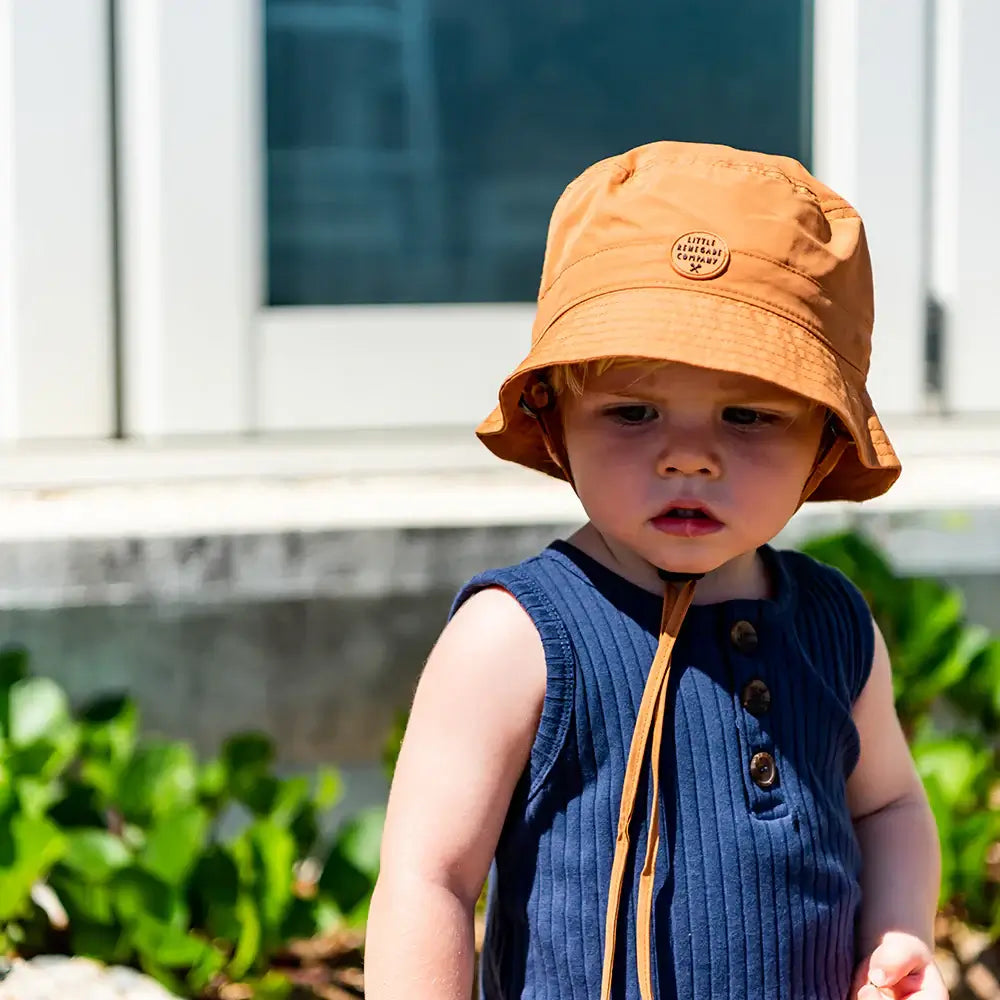 Daddy & Me Matching Bucket Hats in rust | Little Renegade Company UPF50+