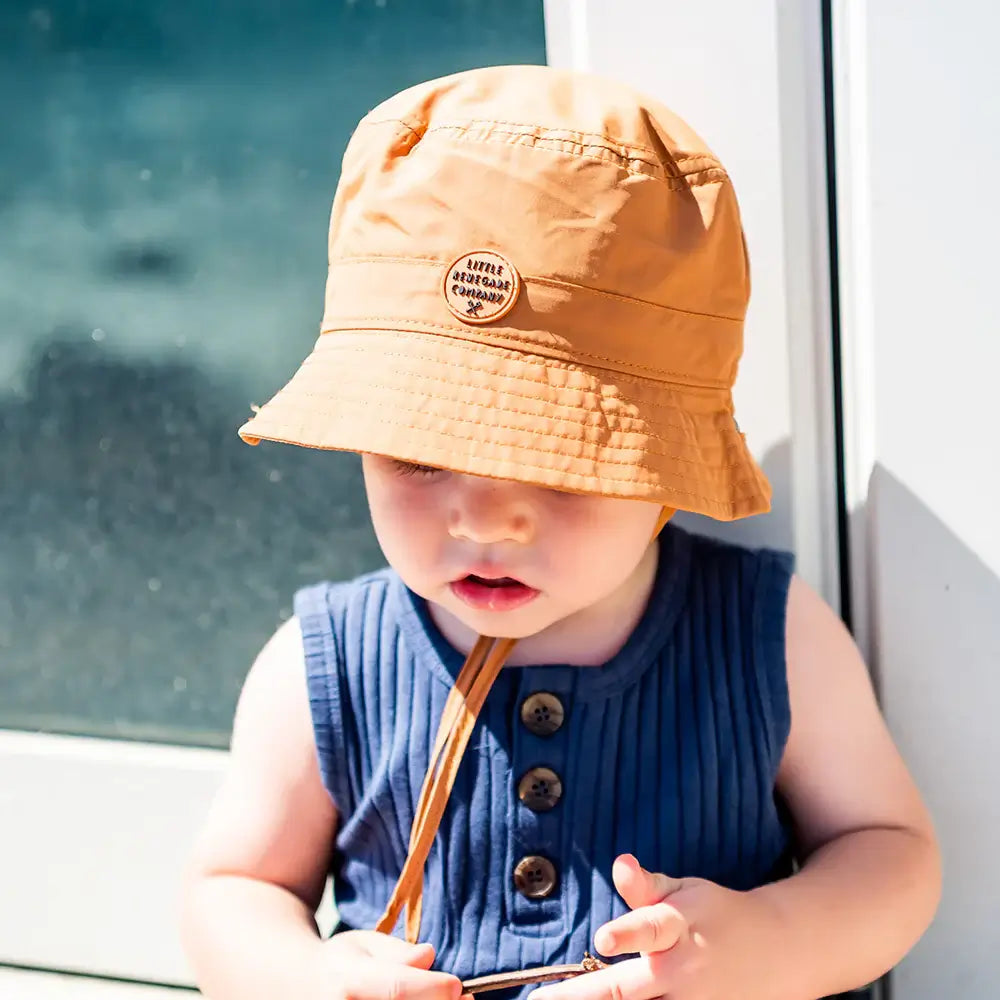 Daddy & Me Matching Bucket Hats in rust | Little Renegade Company UPF50+