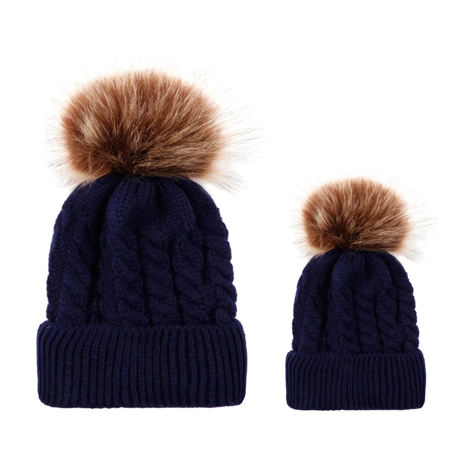 Mummy & Me Matching Beanie Set | 2 Beanies for Mum & Baby - Lulu Babe