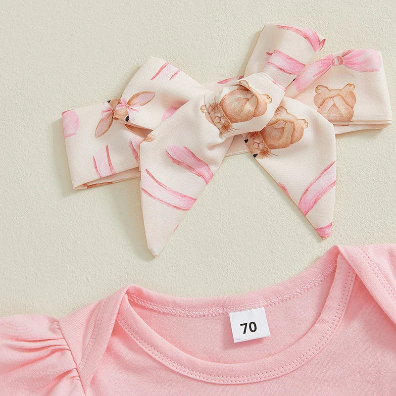 My 1st Easter Pink Ruffle Set