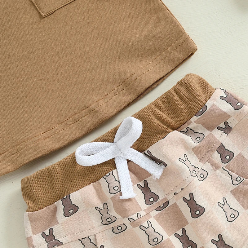 Peeking Bunny Shorts Set