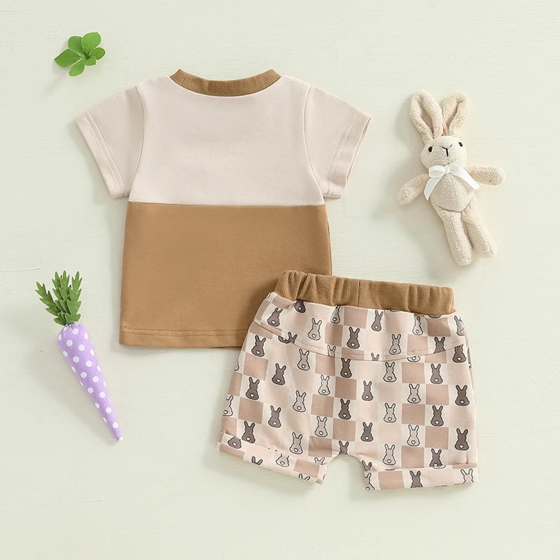 Peeking Bunny Shorts Set