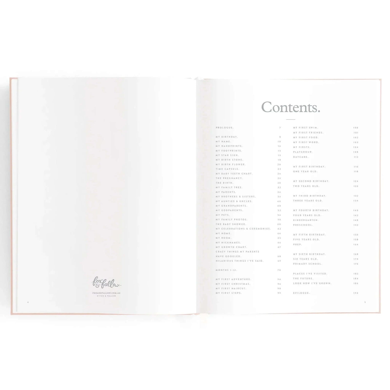 Baby Memory Book | Personalised Baby Keepsake Journal for Milestones
