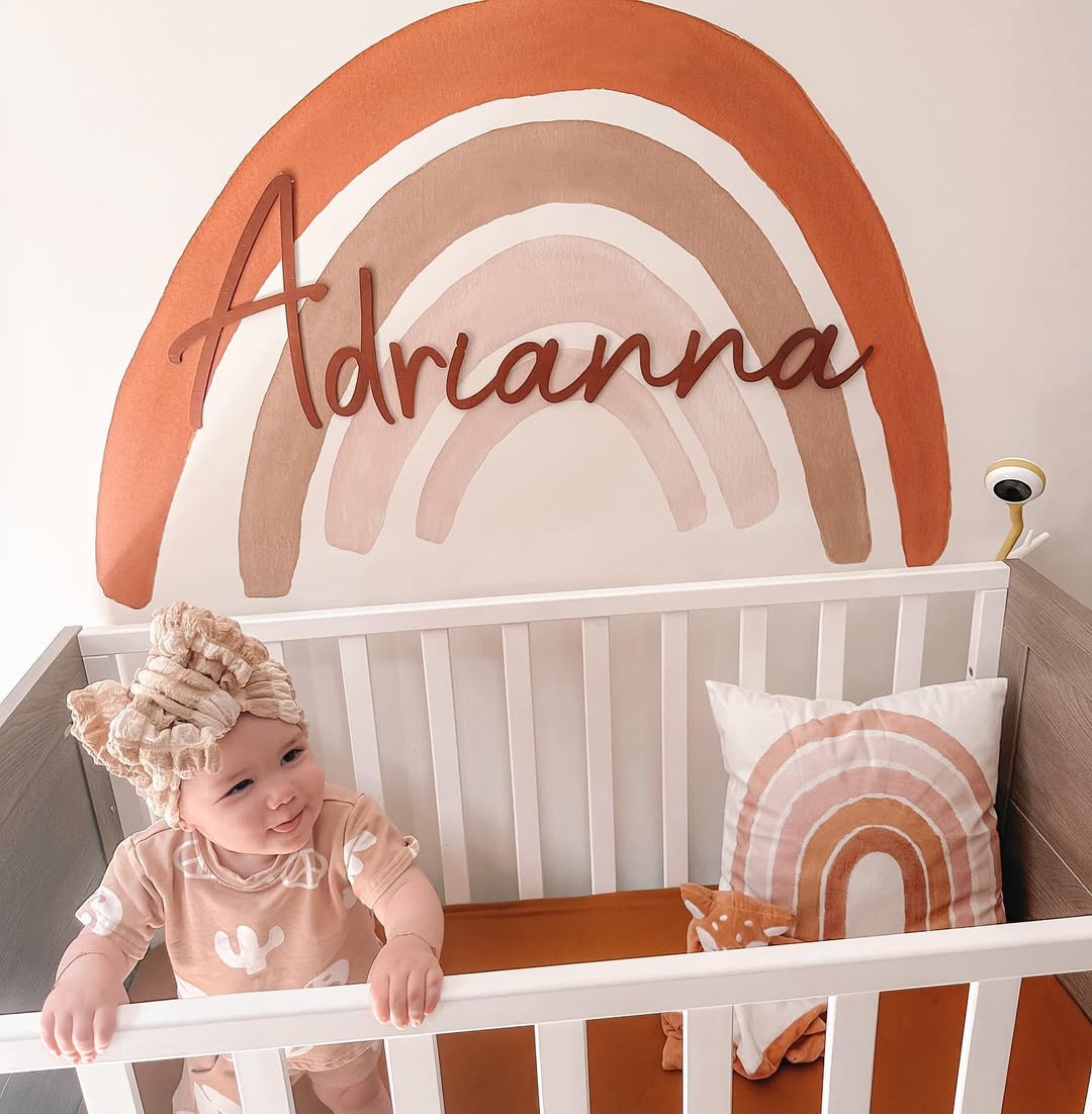 Acrylic Name Sign | Personalised Nursery Name Plaque
