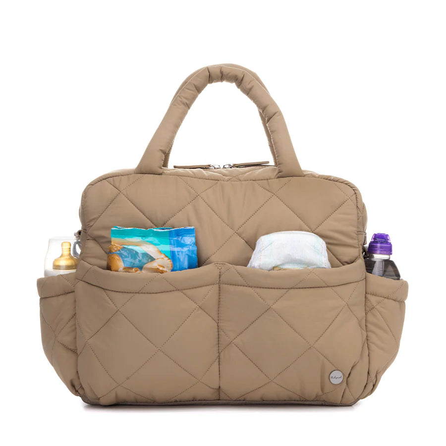 Babymel Willow Nappy Bag in Oat | 3-in-1 Convertible Baby Bag