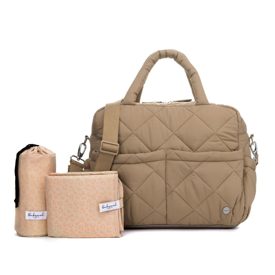 Babymel Willow Nappy Bag in Oat | 3-in-1 Convertible Baby Bag