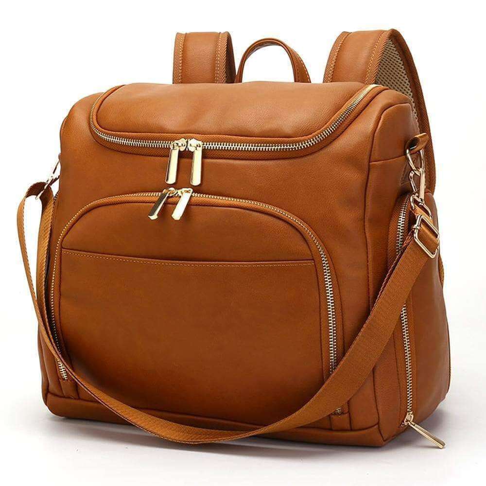 Beaulyn Nappy Bag | Faux Leather Baby Bag - Lulu Babe