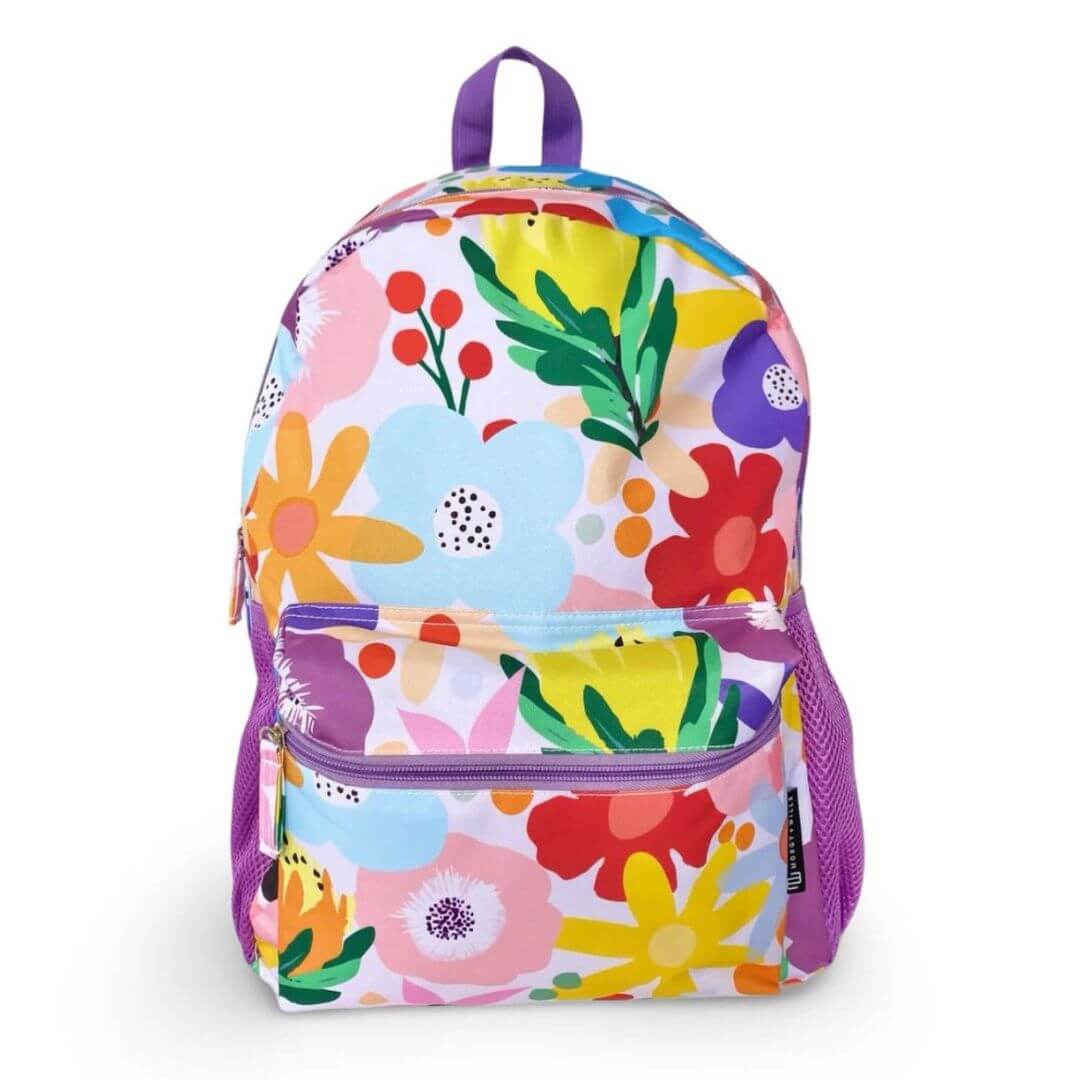 Bloom Large Kids Backpack | Vibrant Floral School Backpack - Morgy and Wills