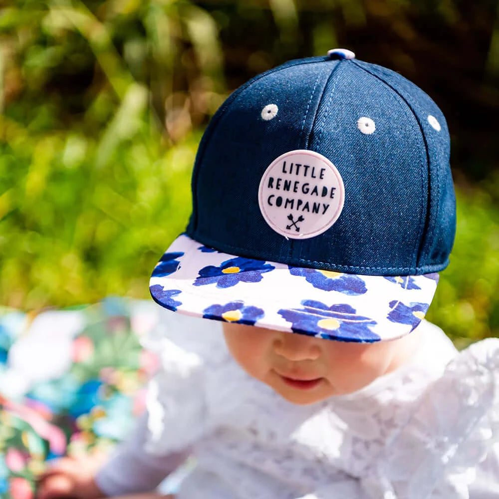 Cool Girls Cap | Watercolour Flower Cap for Spirited Kids - Little Renegade Company
