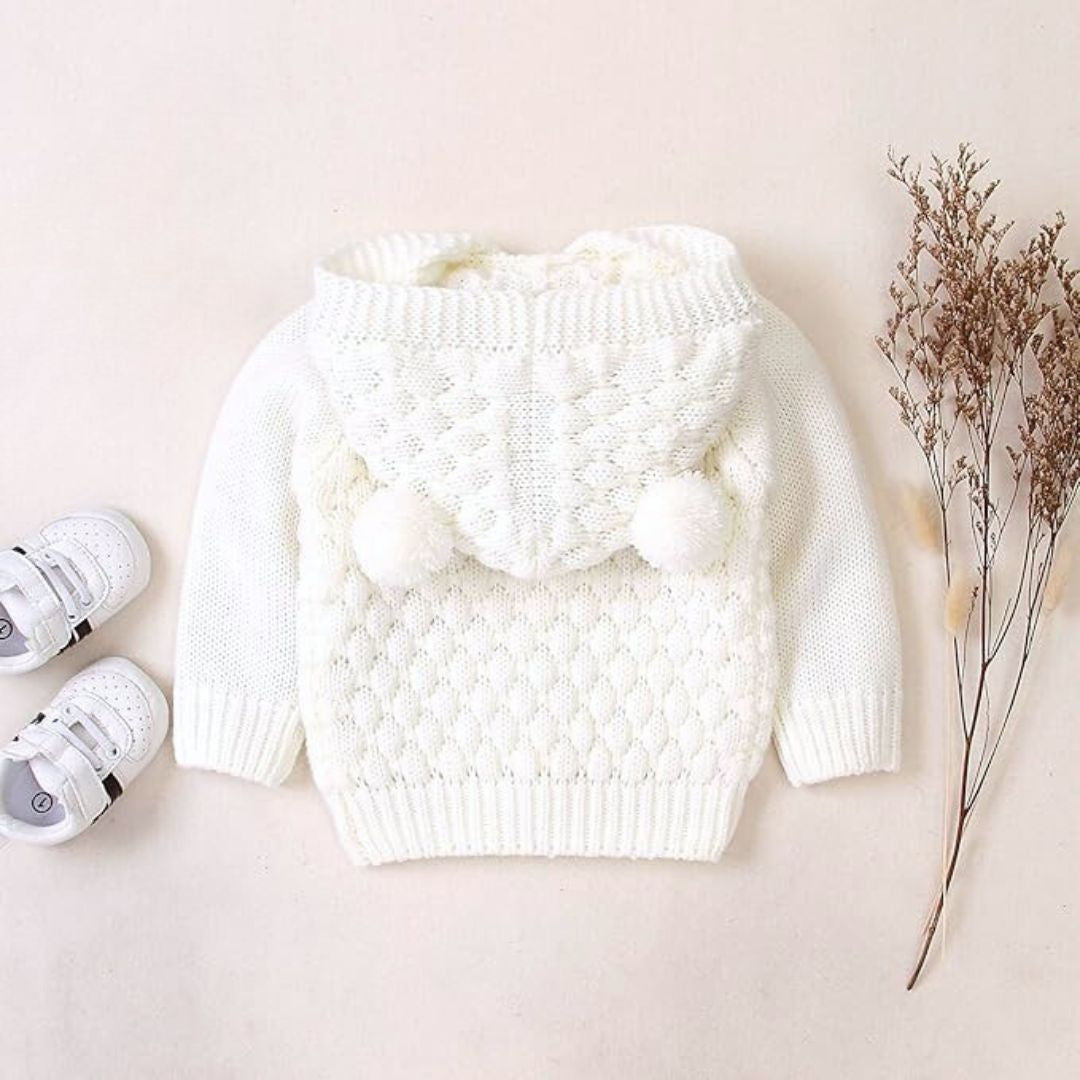 Knit Baby Bear Hooded Cardigan