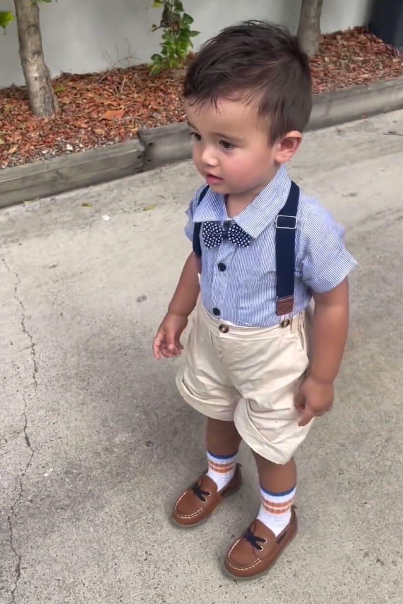 Levi Tie & Suspenders Set | Baby Boy Gentleman Outfit - Lulu Babe