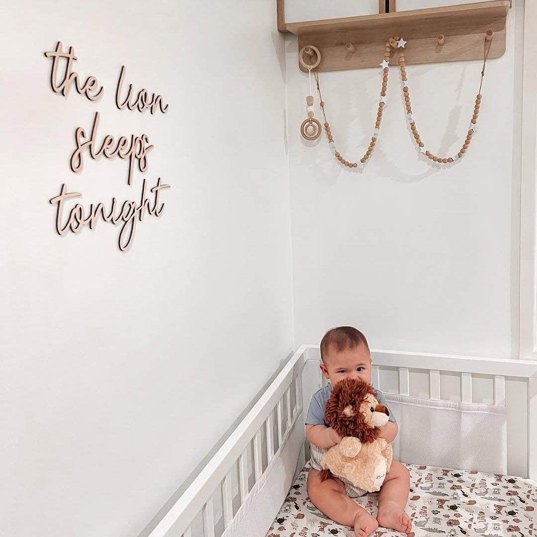 The Lion Sleeps Tonight Wooden Wall Script