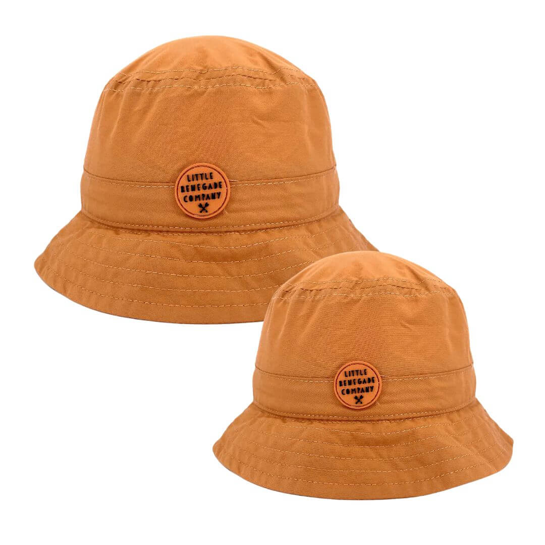 Daddy & Me Matching Bucket Hats in rust | Little Renegade Company UPF50+