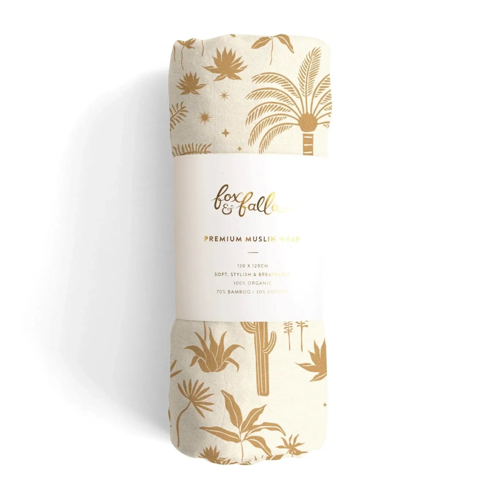 Desert Palm Organic Newborn Swaddle Wrap