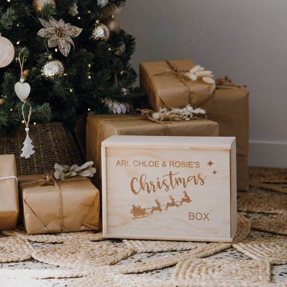 Christmas Box Australia | Personalised Wooden Box