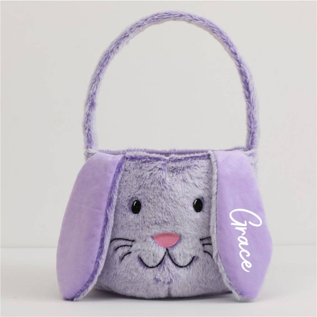 Personalised Easter Basket Purple | Easter Hunt Basket Australia - Lulu Babe