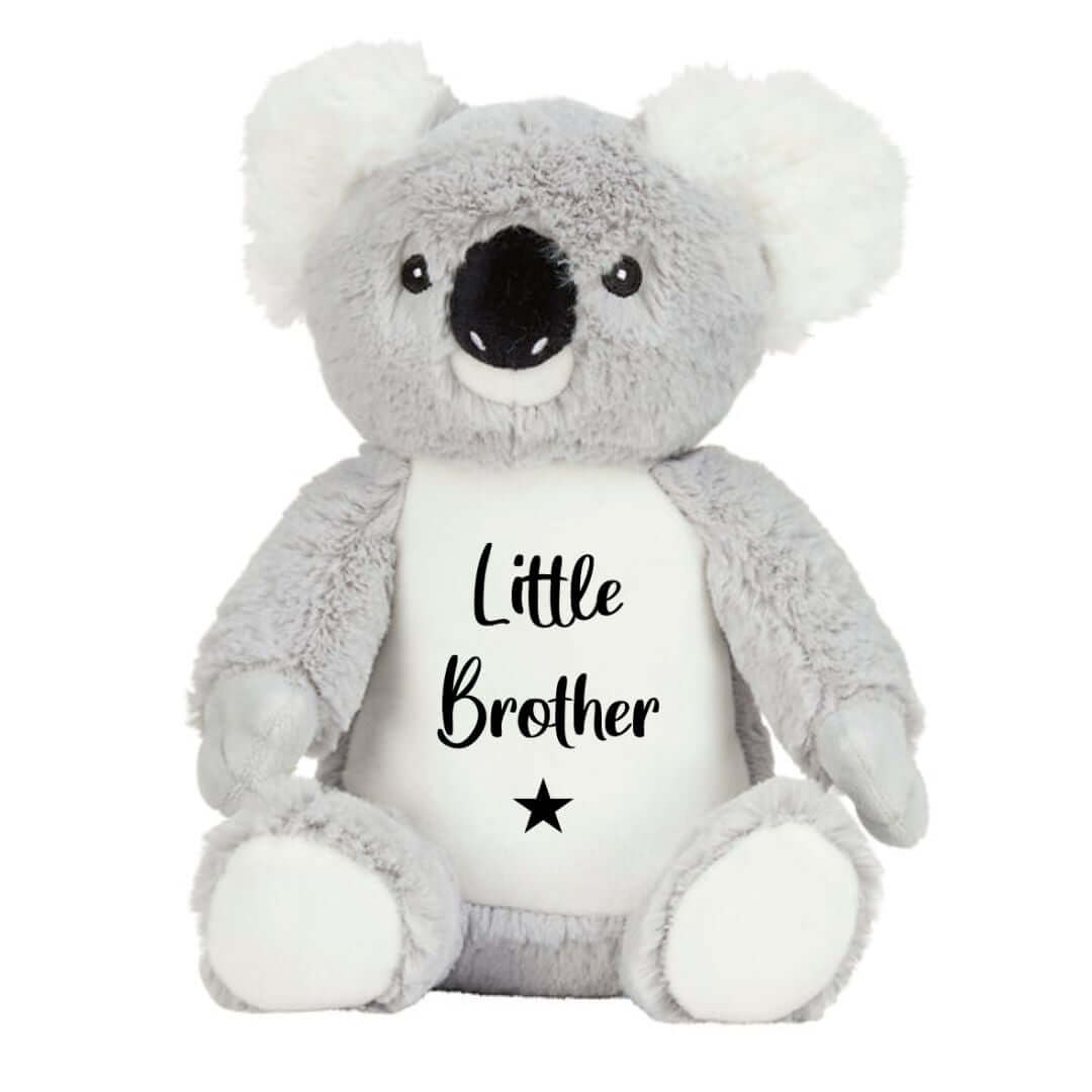 Personalised Koala Plush for litte brother with star