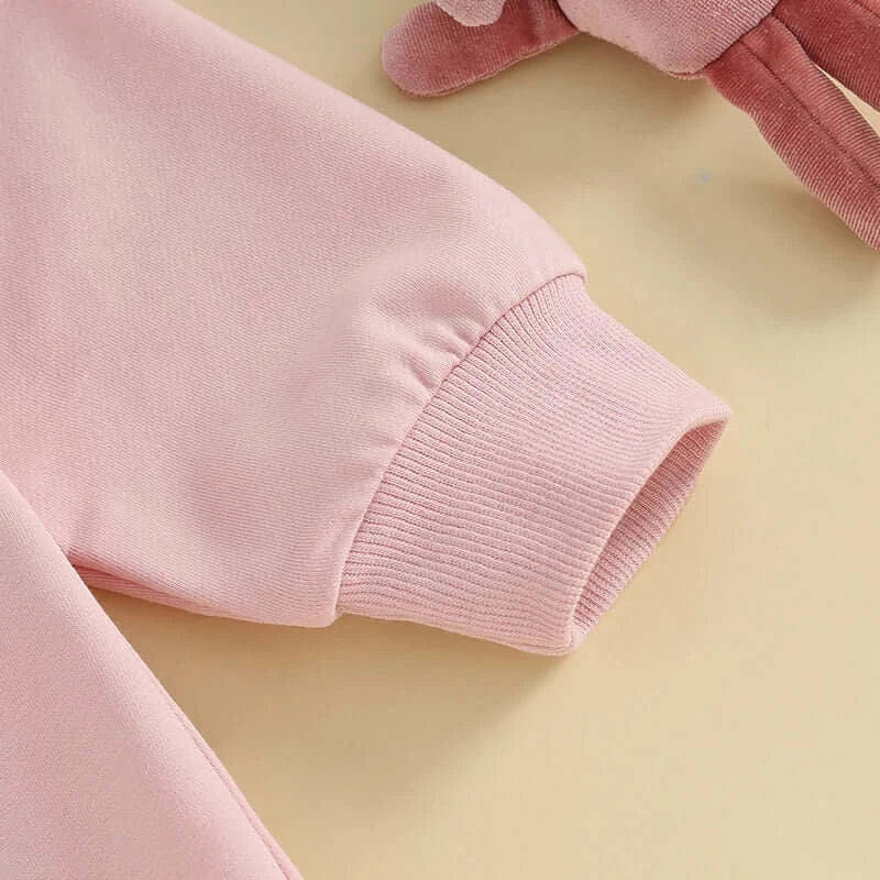 Bunny Pom Pom Romper | Baby & Toddler Easter Outfit - Lulu Babe