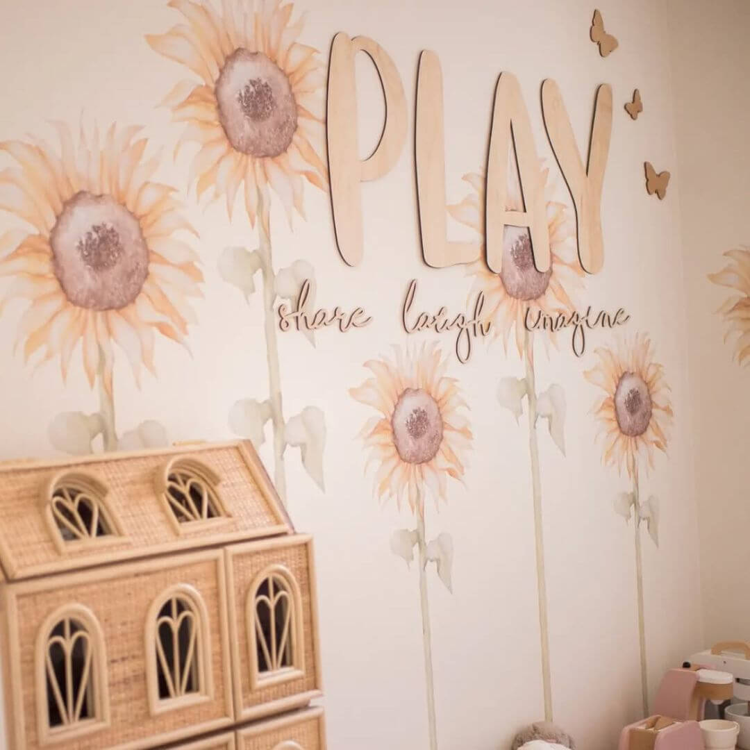 Wooden PLAY Sign for nursery or playroom - Lulu Babe