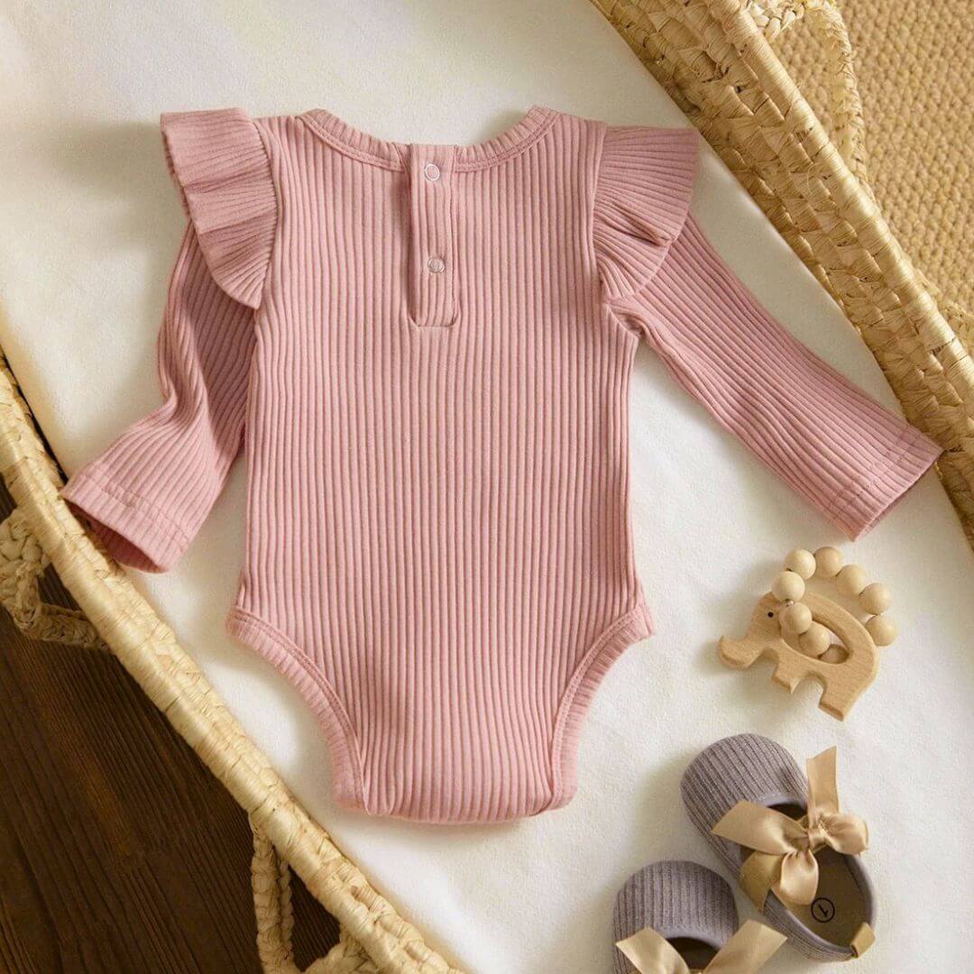 Ribbed Flutter Romper