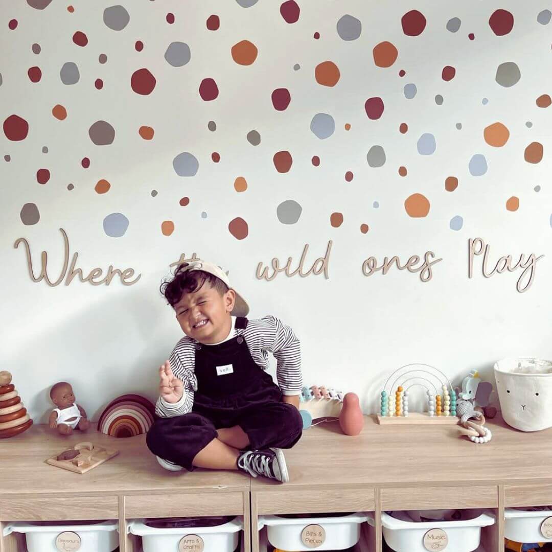 Where the Wild Ones Play Wooden Wall Script