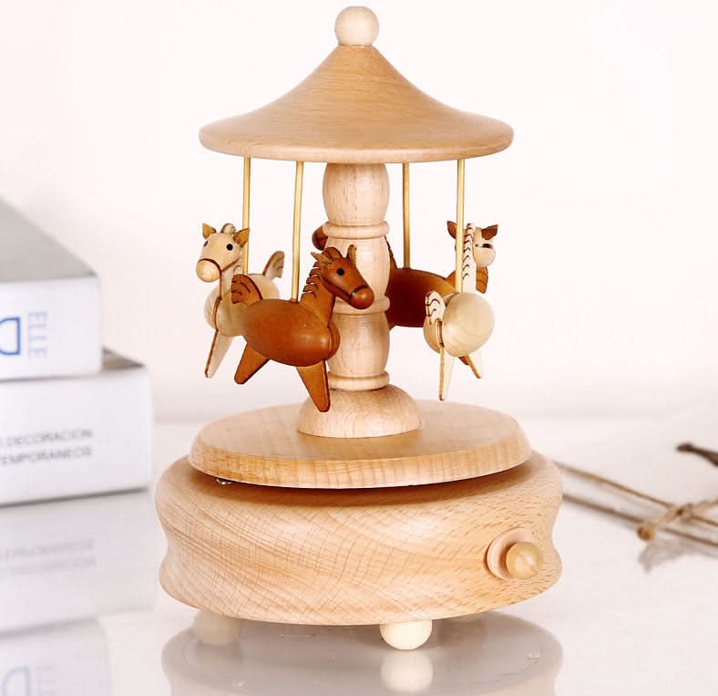 Personalised Horse Carousel Music Box