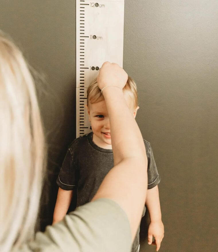 Personalised Wooden Height Chart | Safari Animal Growth Chart