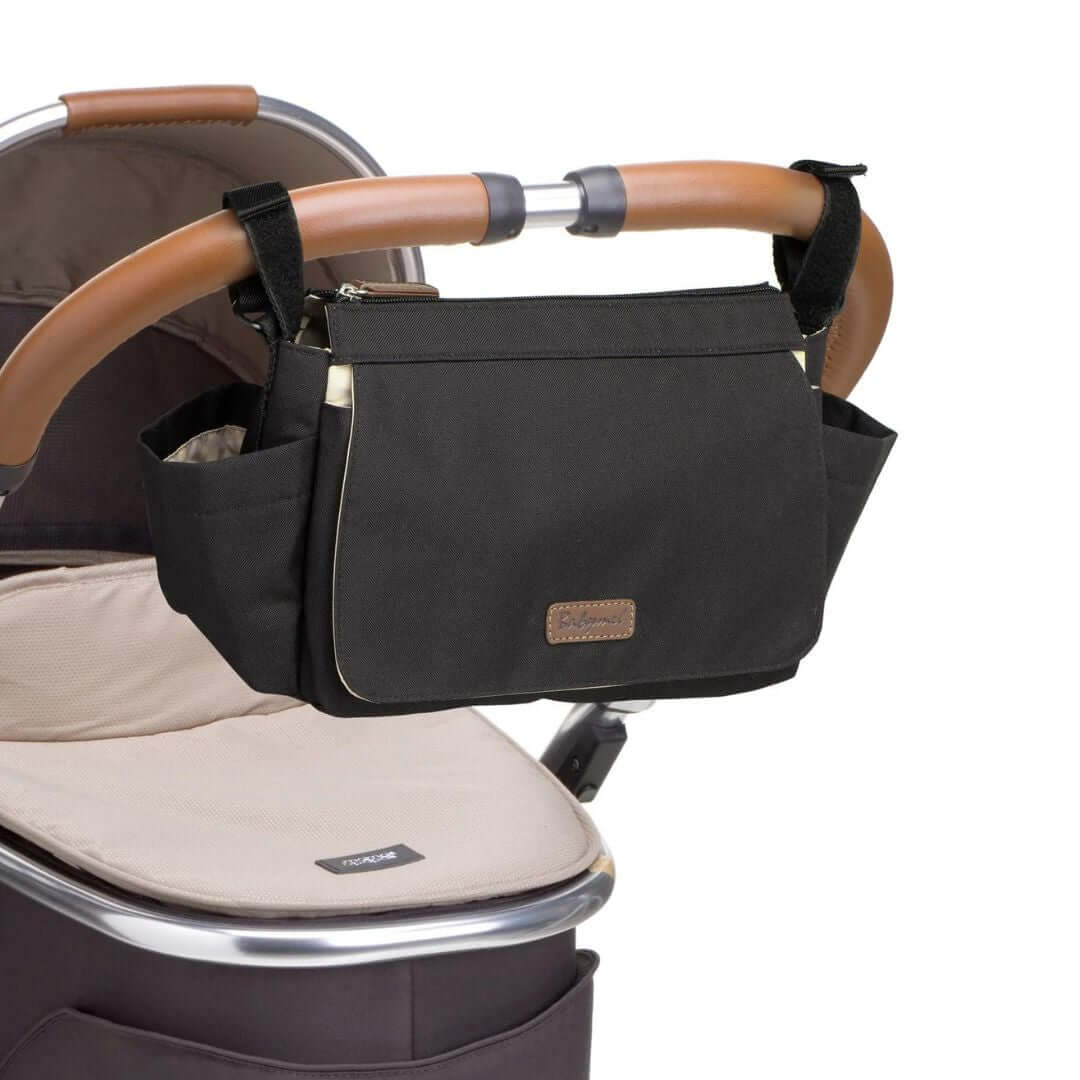Babymel Eco Pram Caddy Black | Stroller Bag - Babymel