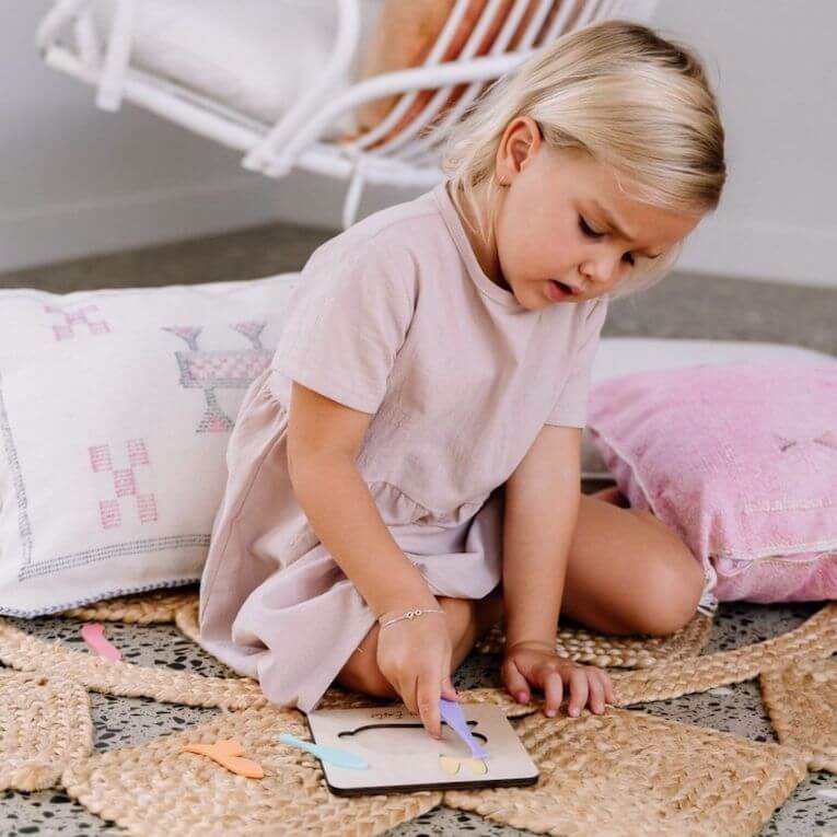 Personalised Bunny Puzzle | Wood & Acrylic Toddler Puzzle