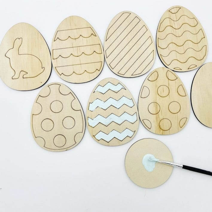 Wooden Easter Egg Paint Kit for kids | Decorate Your Own Easter Eggs