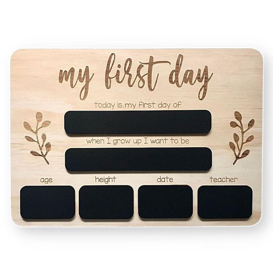 First Day of School Board | Wooden First Day Sign Australia