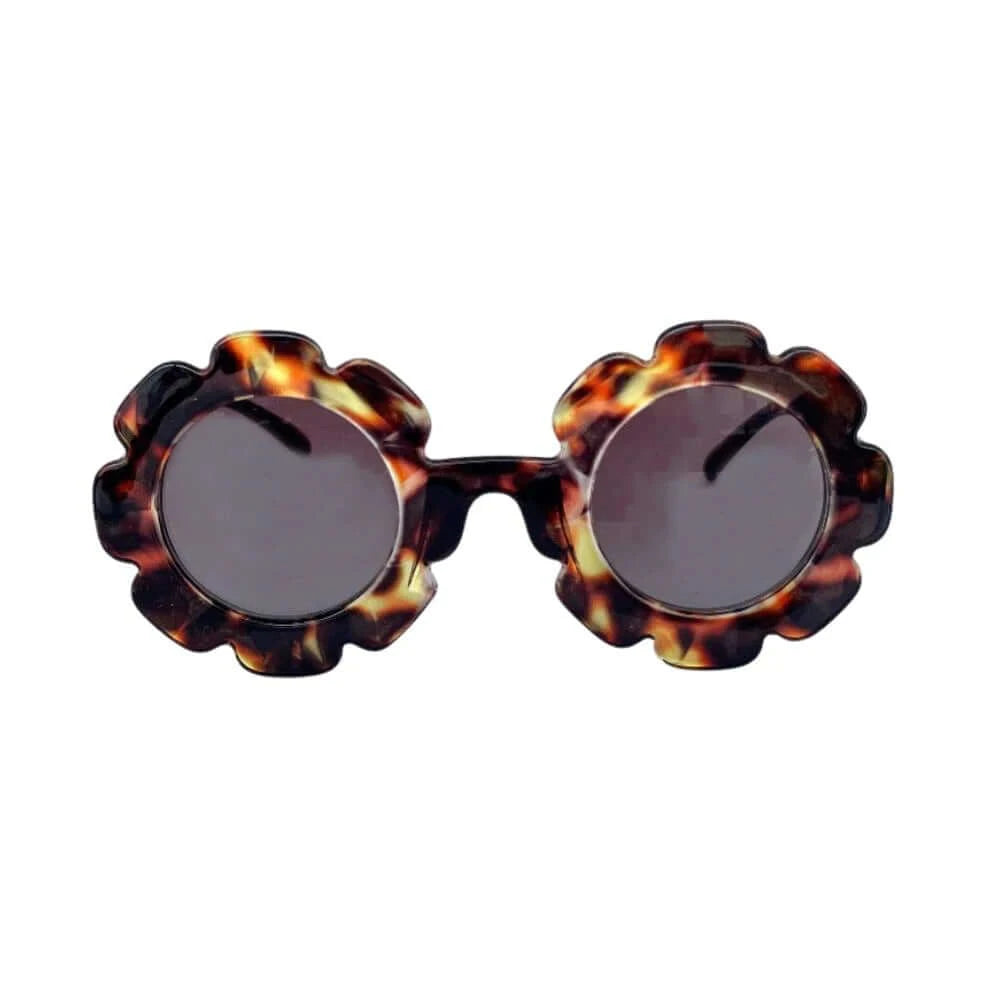 Kids Flower Sunglasses in Tortoise Shell | Little Renegade Company UV400