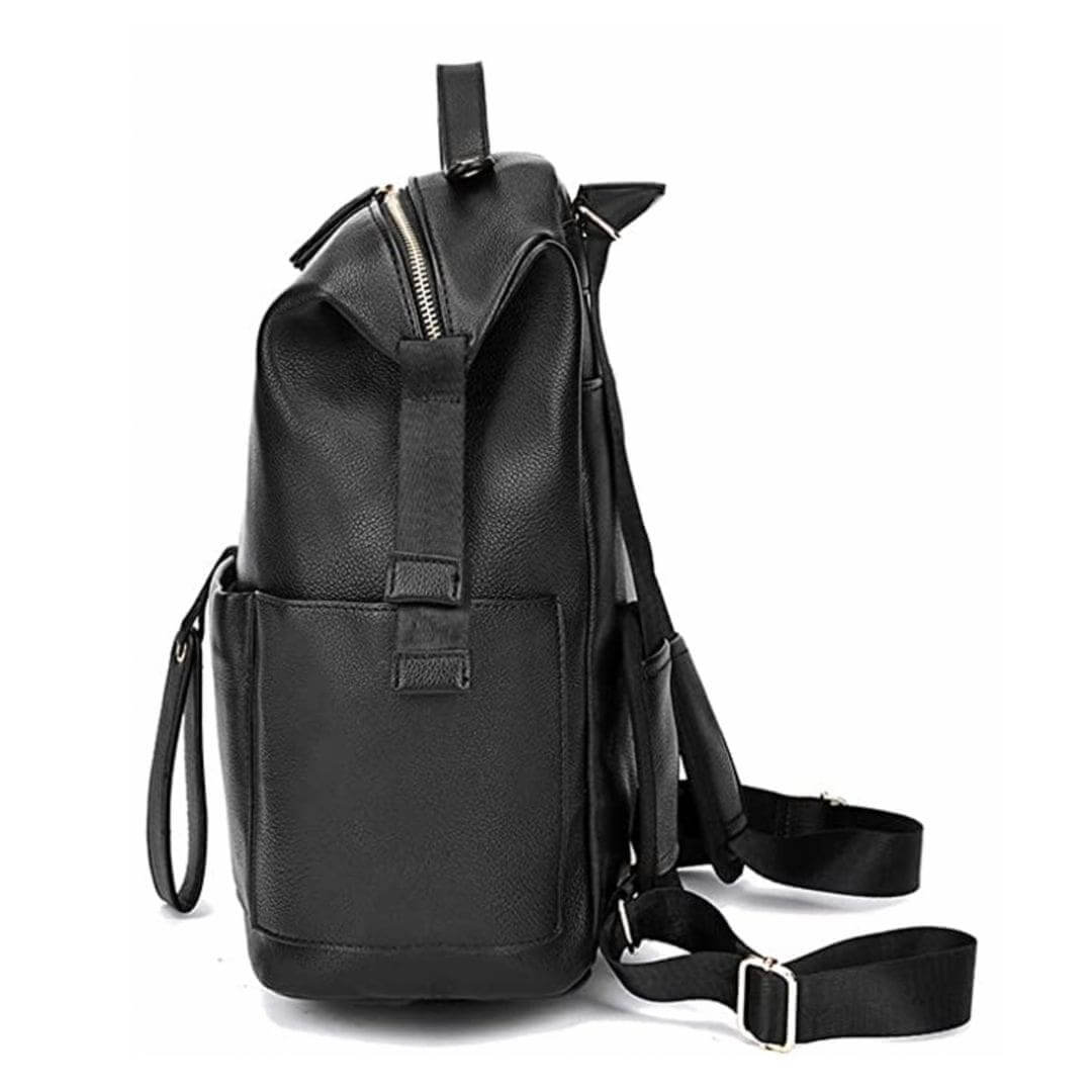 Penelope Nappy Bag Black | Convertible Nappy Backpack - Lulu Babe
