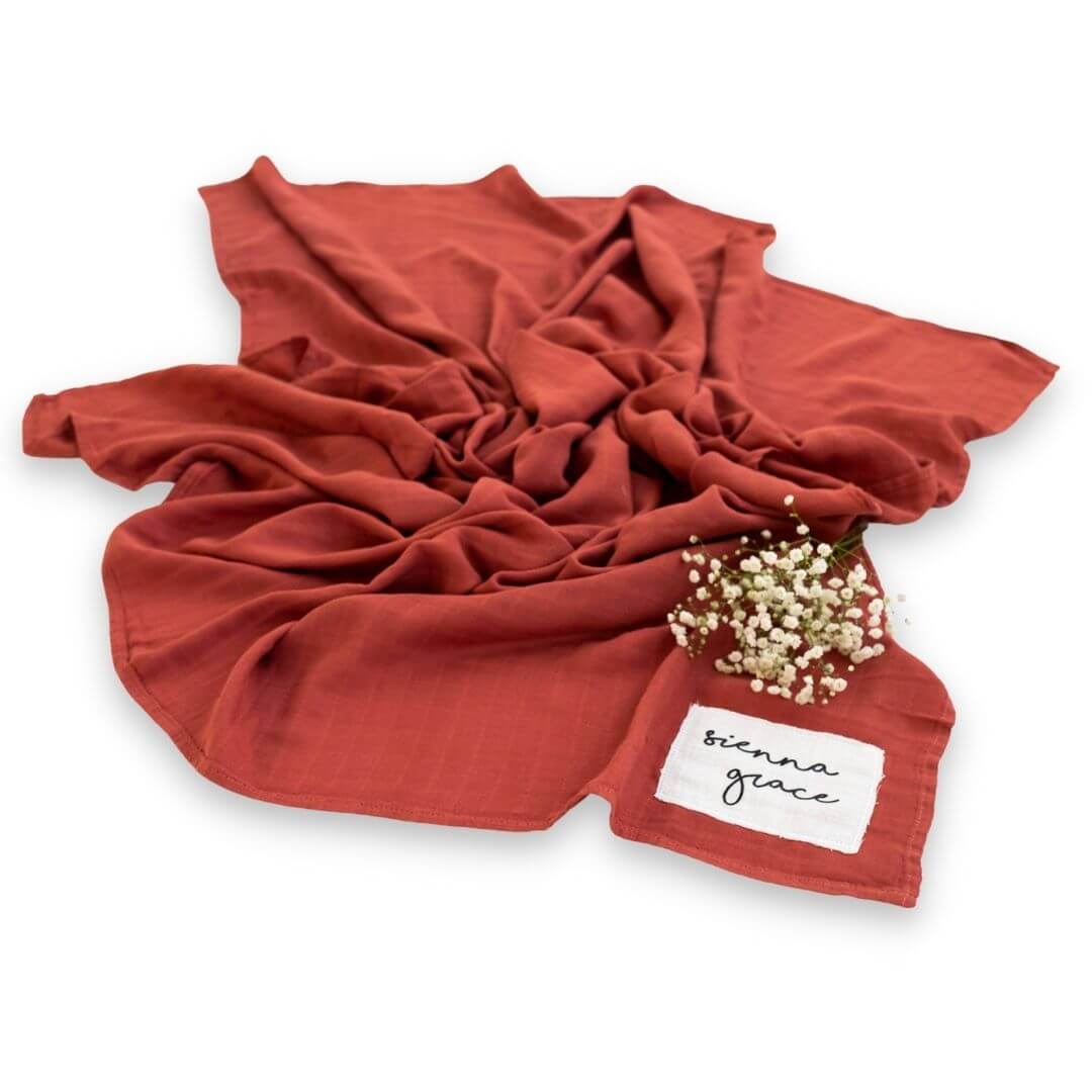 Personalised Baby Swaddle - Ruby | Newborn Gift Idea - Lulu Babe