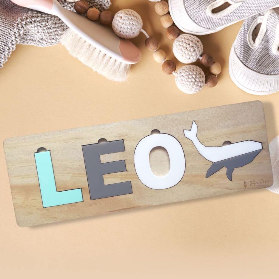 Personalised name puzzle for toddlers & kids - Lulu Babe