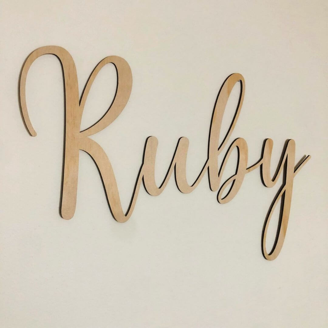 Personalised Wooden Name Sign - Lulu Babe