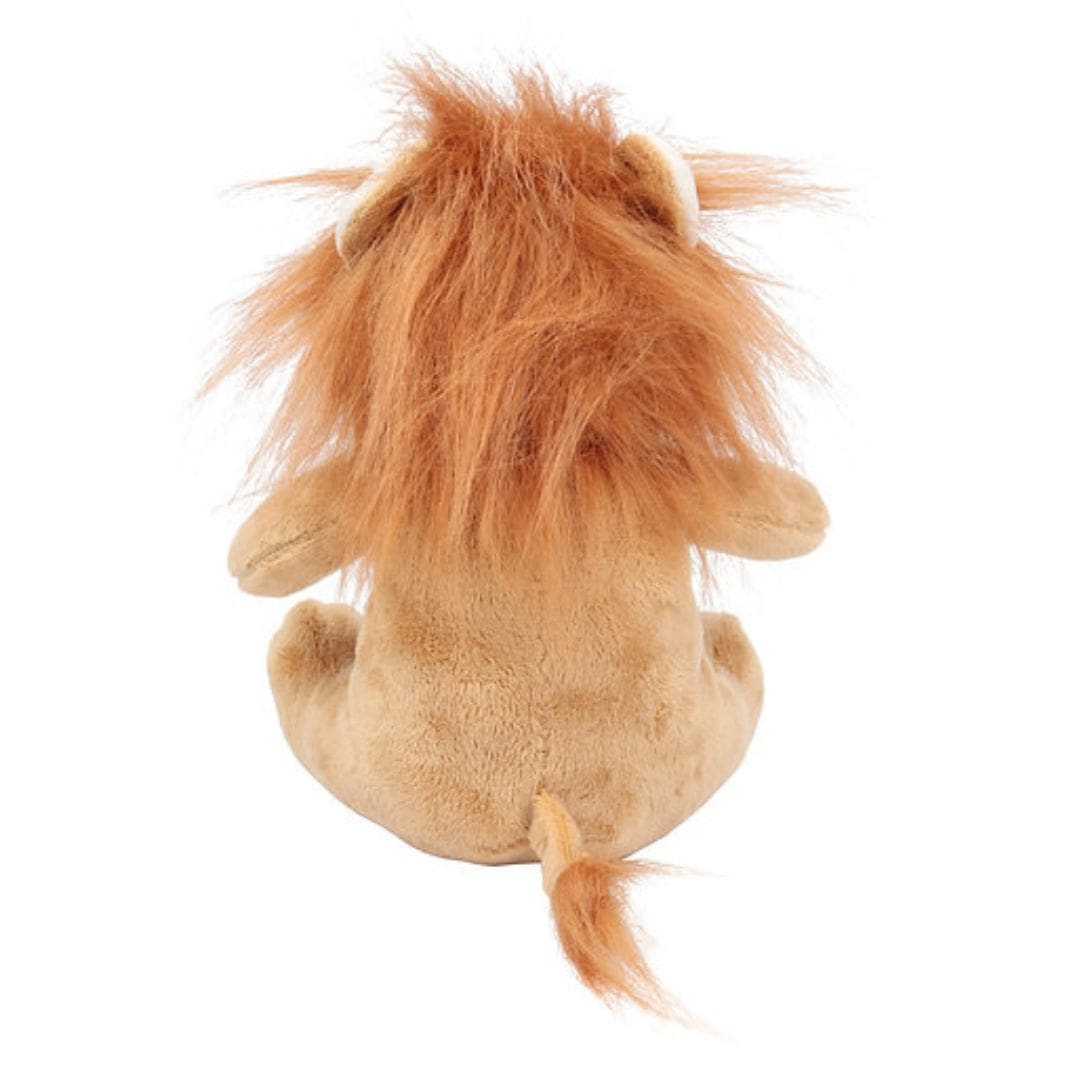 Personalised Lion Plush - star, heart or safari rainbow design with baby's name - back view