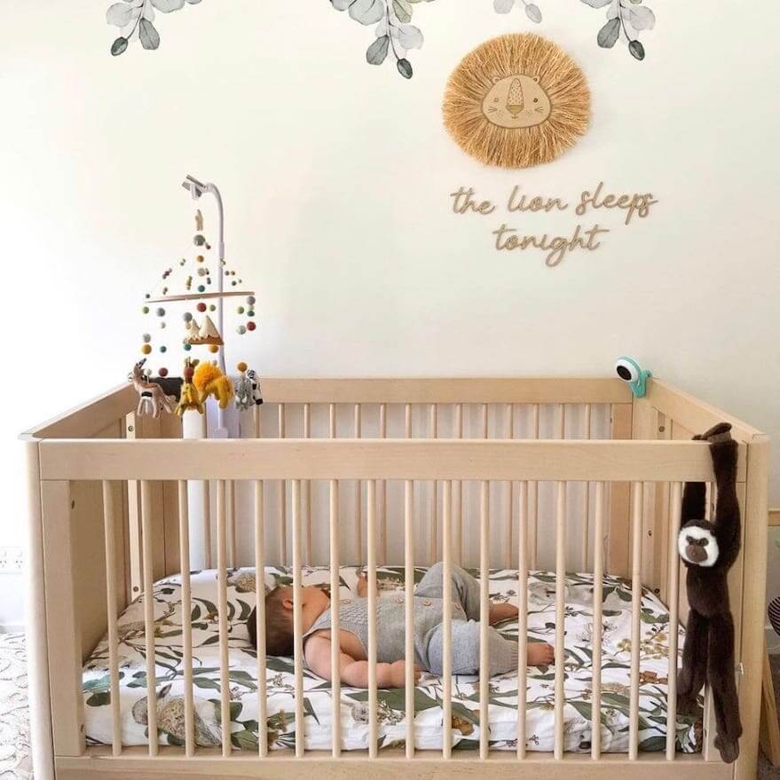 Raffia Lion Wall Hanging | Nursery Wall Decor - Lulu Babe