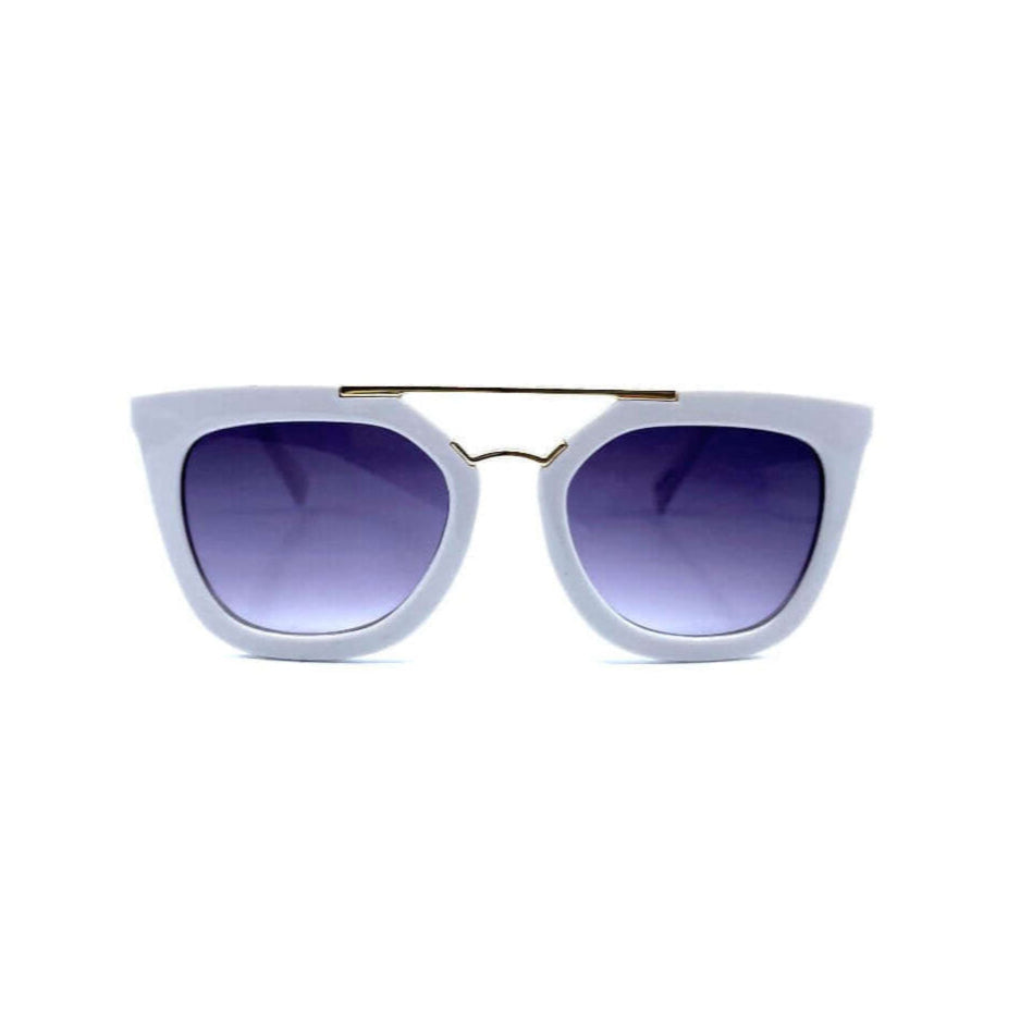 Kids sunglasses in white with UV400 protection by Little Renegade Company