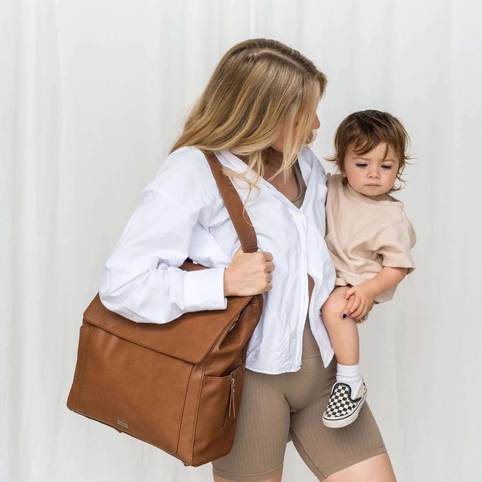Vanchi Emmy Baby Backpack | Vegan Leather Nappy Bag - VANCHI
