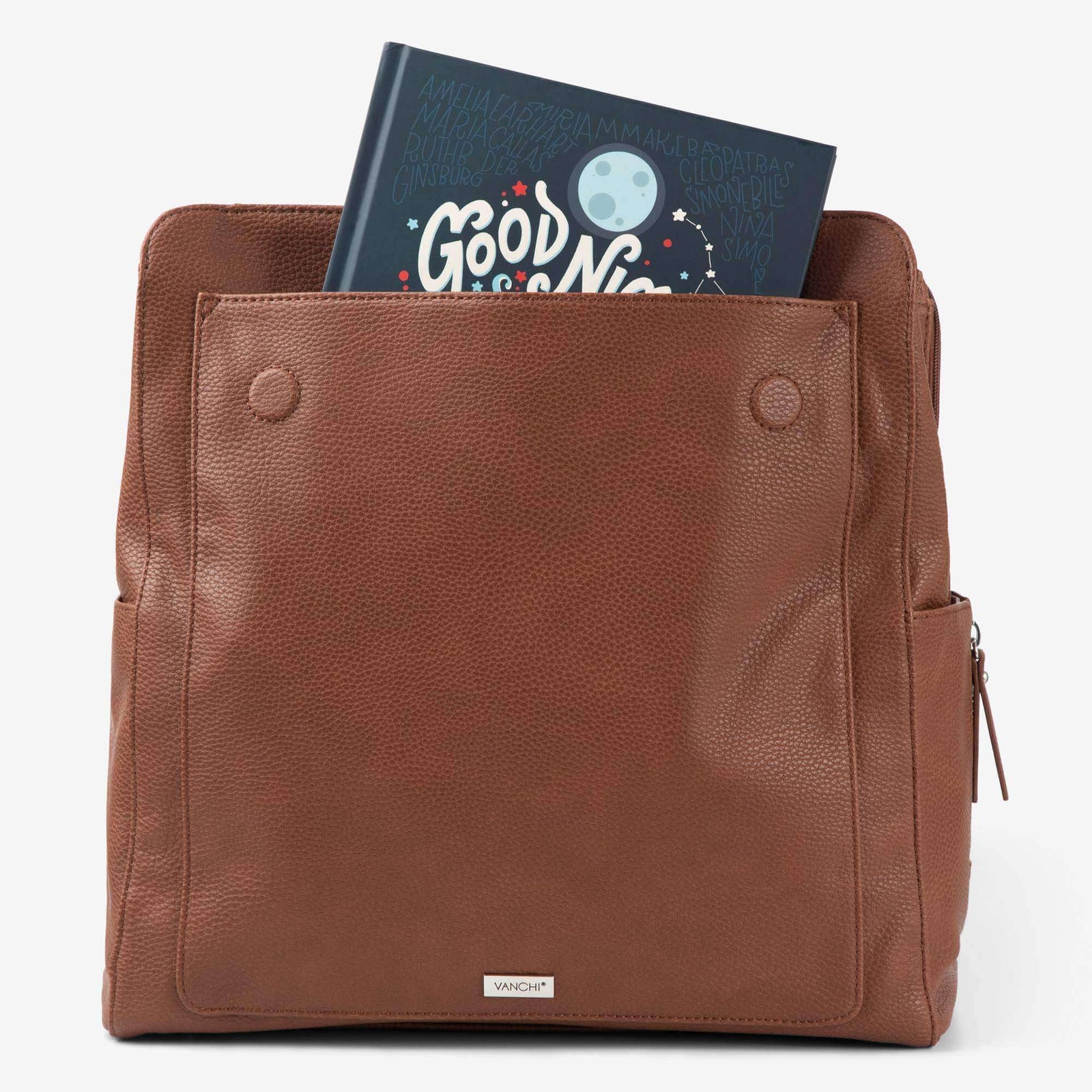 Vanchi Emmy Baby Backpack | Vegan Leather Nappy Bag - VANCHI