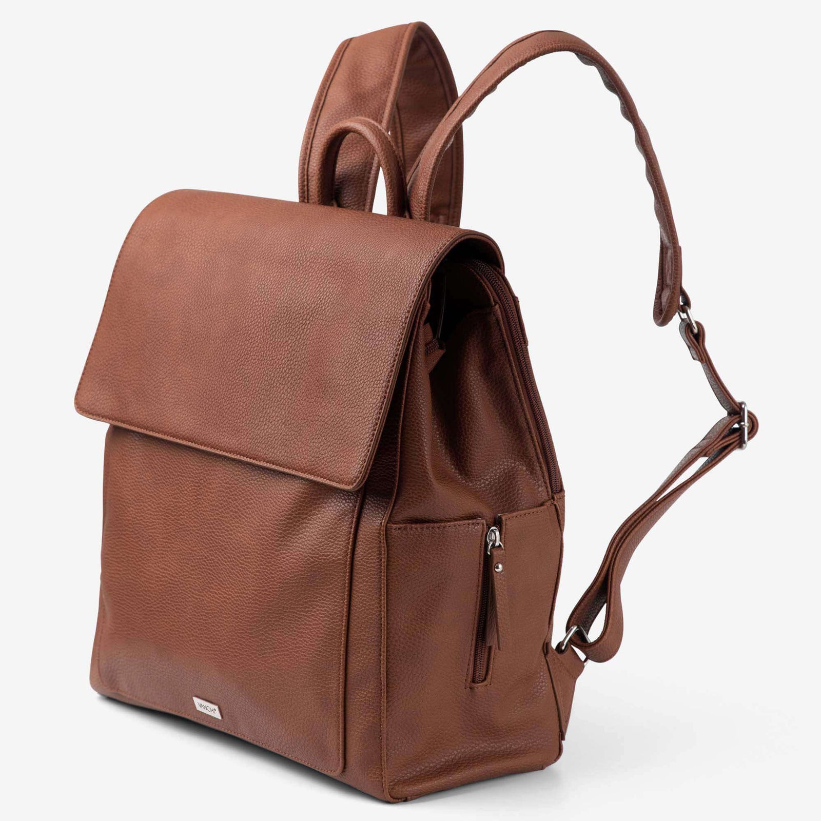 VANCHI Emmy Baby Backpack | Vegan Leather Nappy Bag