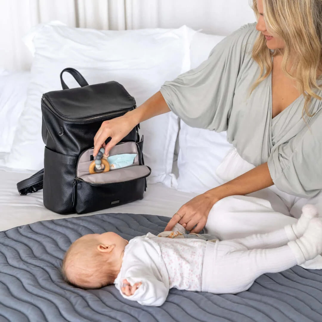 VANCHI Frankie Nappy Backpack | Vegan Leather - VANCHI