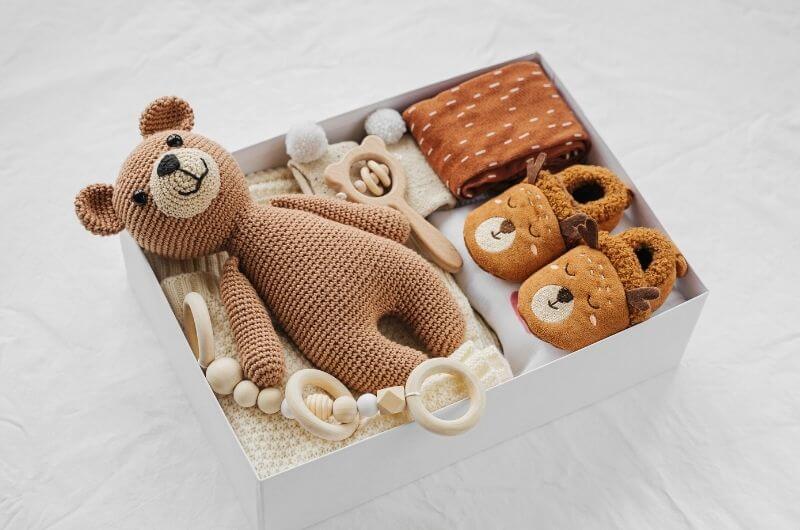 Baby Box Shop Baby Gift Set - Its A Boy Gift, Gifts for Newborn Boy, Baby Gift Box, Newborn Essentials Must Haves - Baby Boy Keepsake Box, Newborn