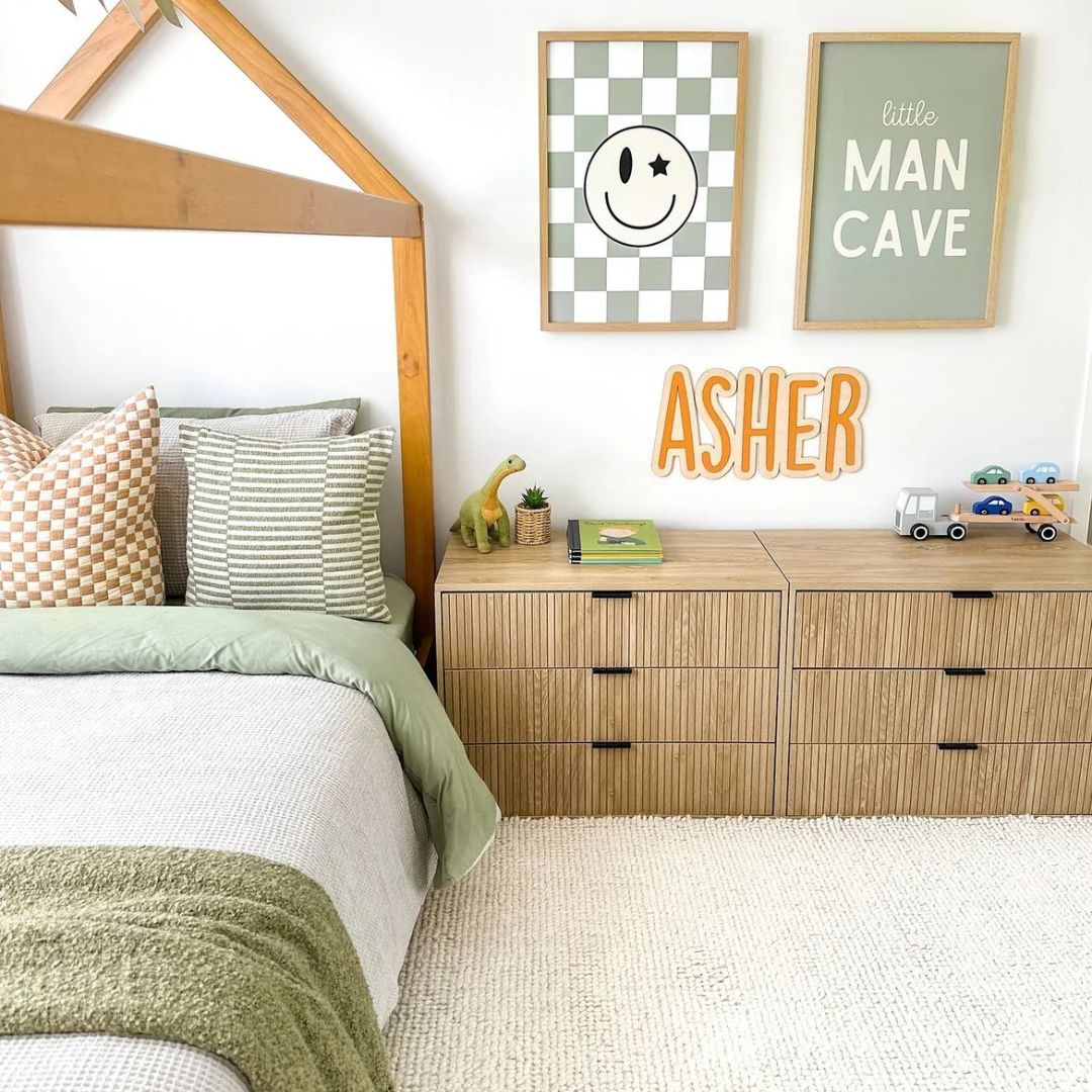 Personalised 3D Name Sign for Kids | Custom Acrylic & Wood Wall Plaque