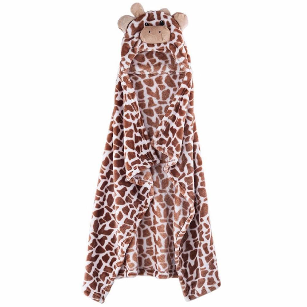 Hooded Toddler Blanket Giraffe | Cozy & Playful - Lulu Babe