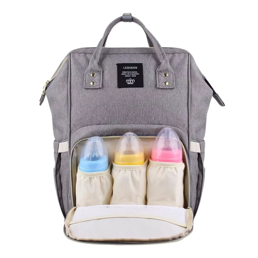 LeQueen Nappy Bag with insulated bottle pockets