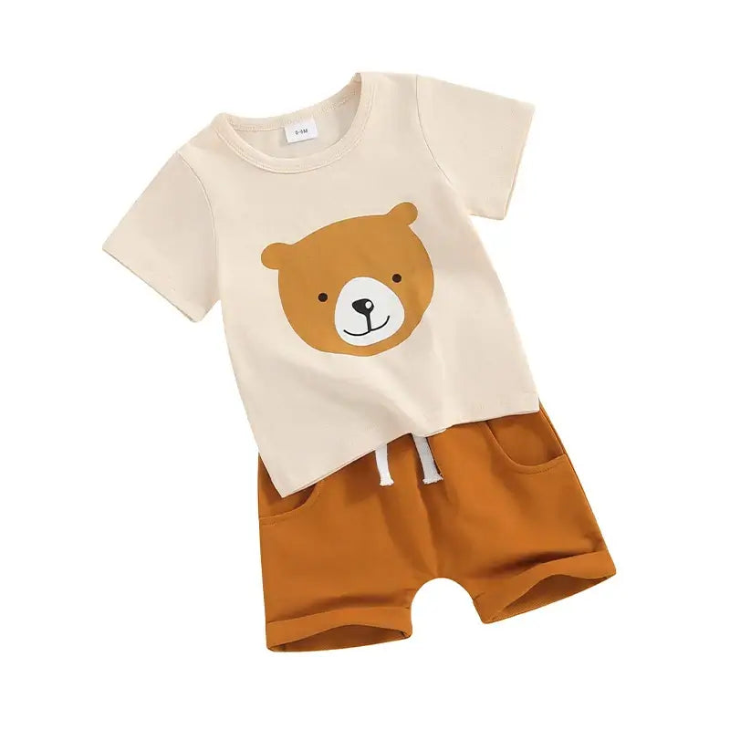 Teddy Bear Baby & Toddler Shorts Set | 0-3 Years - Lulu Babe