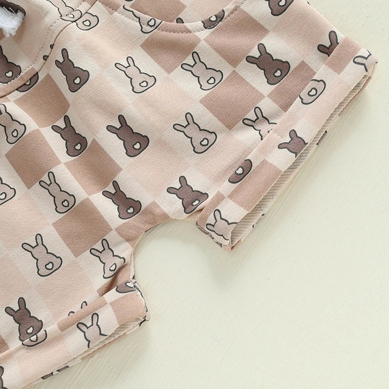 Peeking Bunny Shorts Set