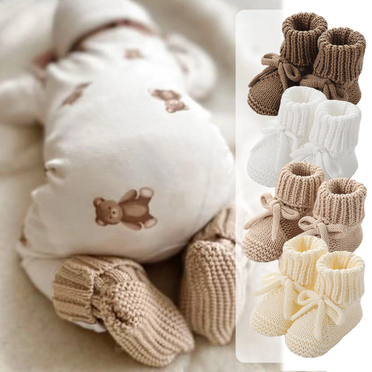 Knit Baby Booties